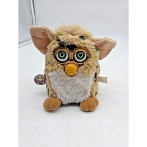 Vintage 1999 Leopard Furby Tiger Electronics Model 70-800 Working
